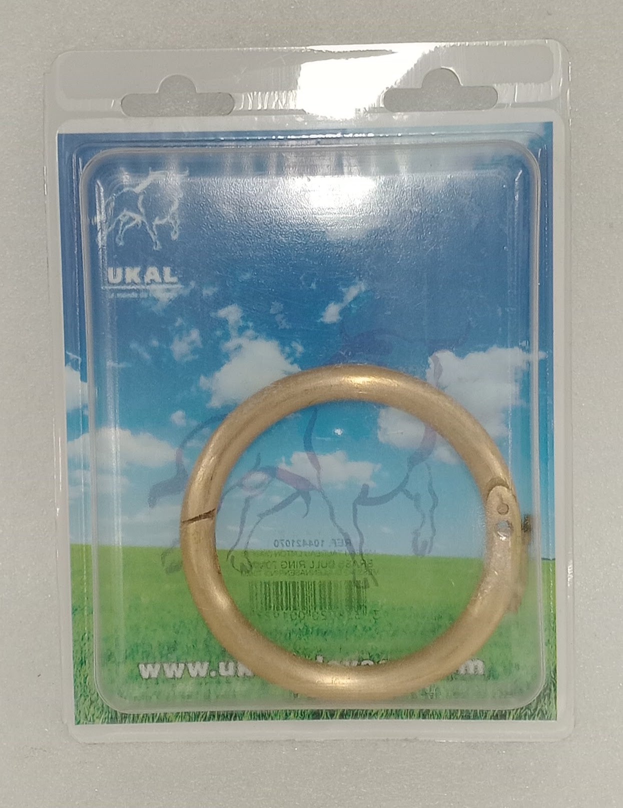 BRASS BULL RING 70MM