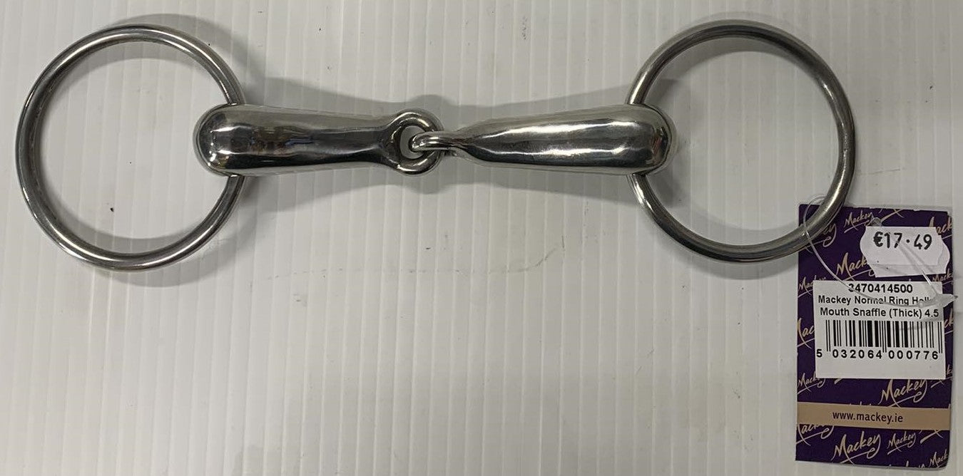 Normal ring hollow snaffle 4.5