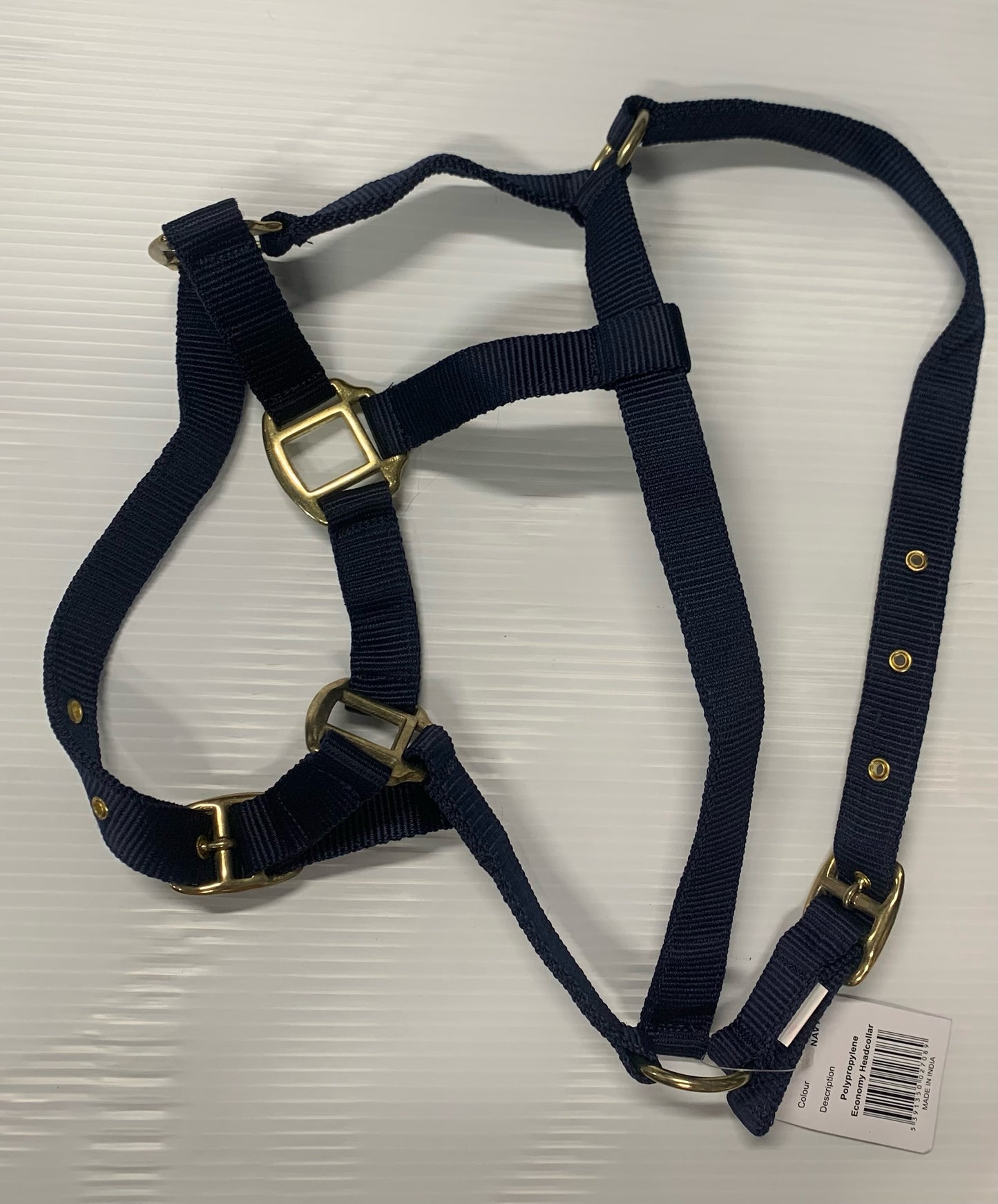 Economy Webbing Headcollar COB NAVY