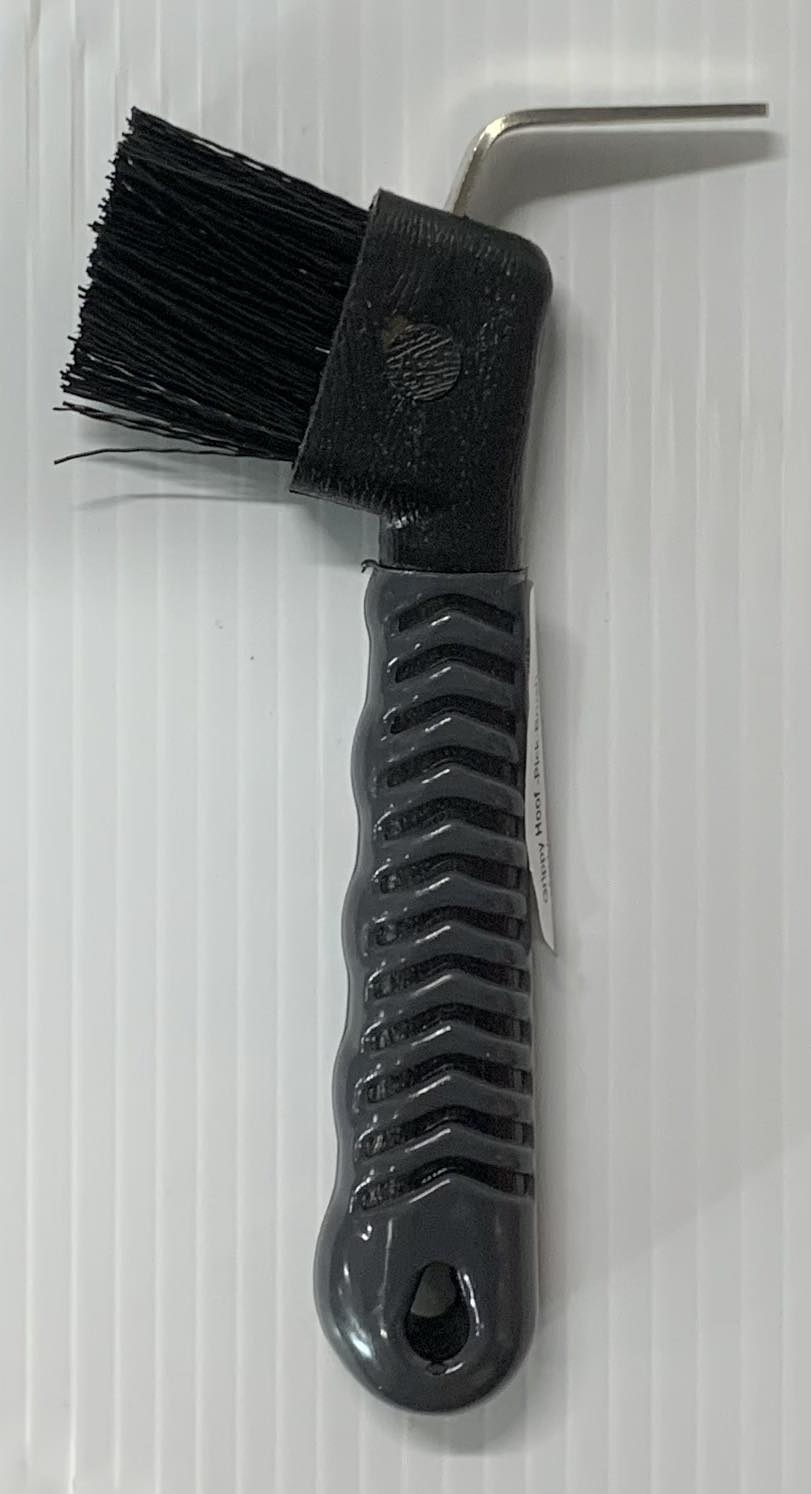 Grippy Hoof Pick brush Black/grey