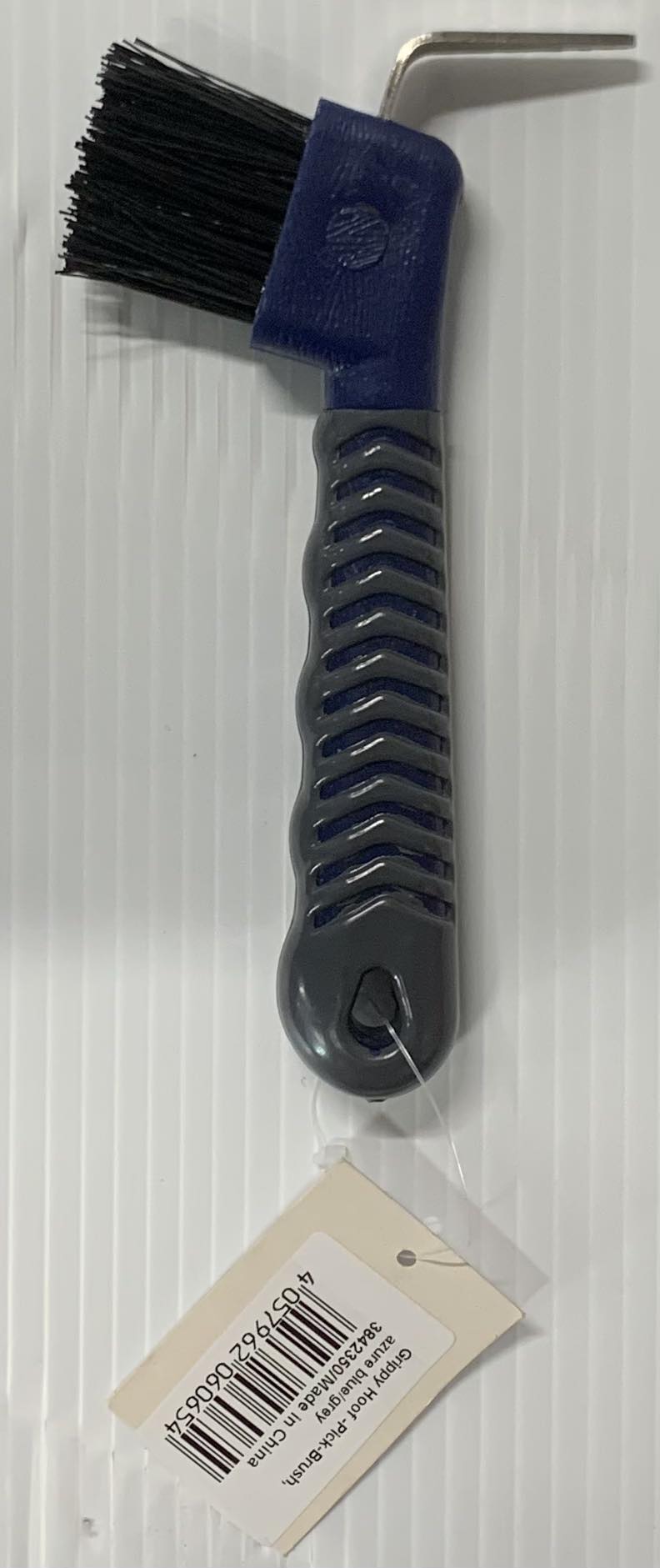 Grippy Hoof Pick Brush Blue/Grey