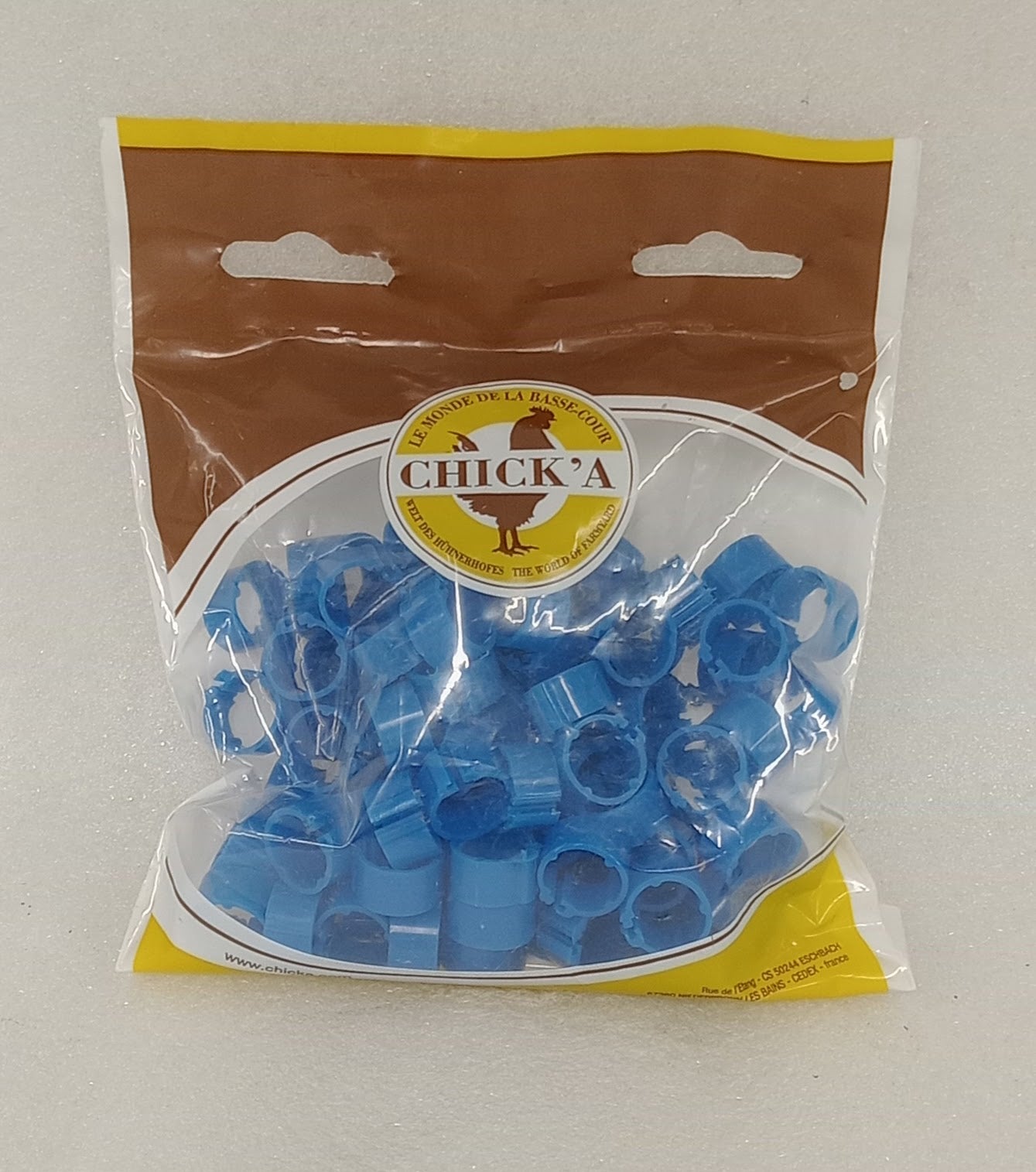 bague a clips 12mm blue