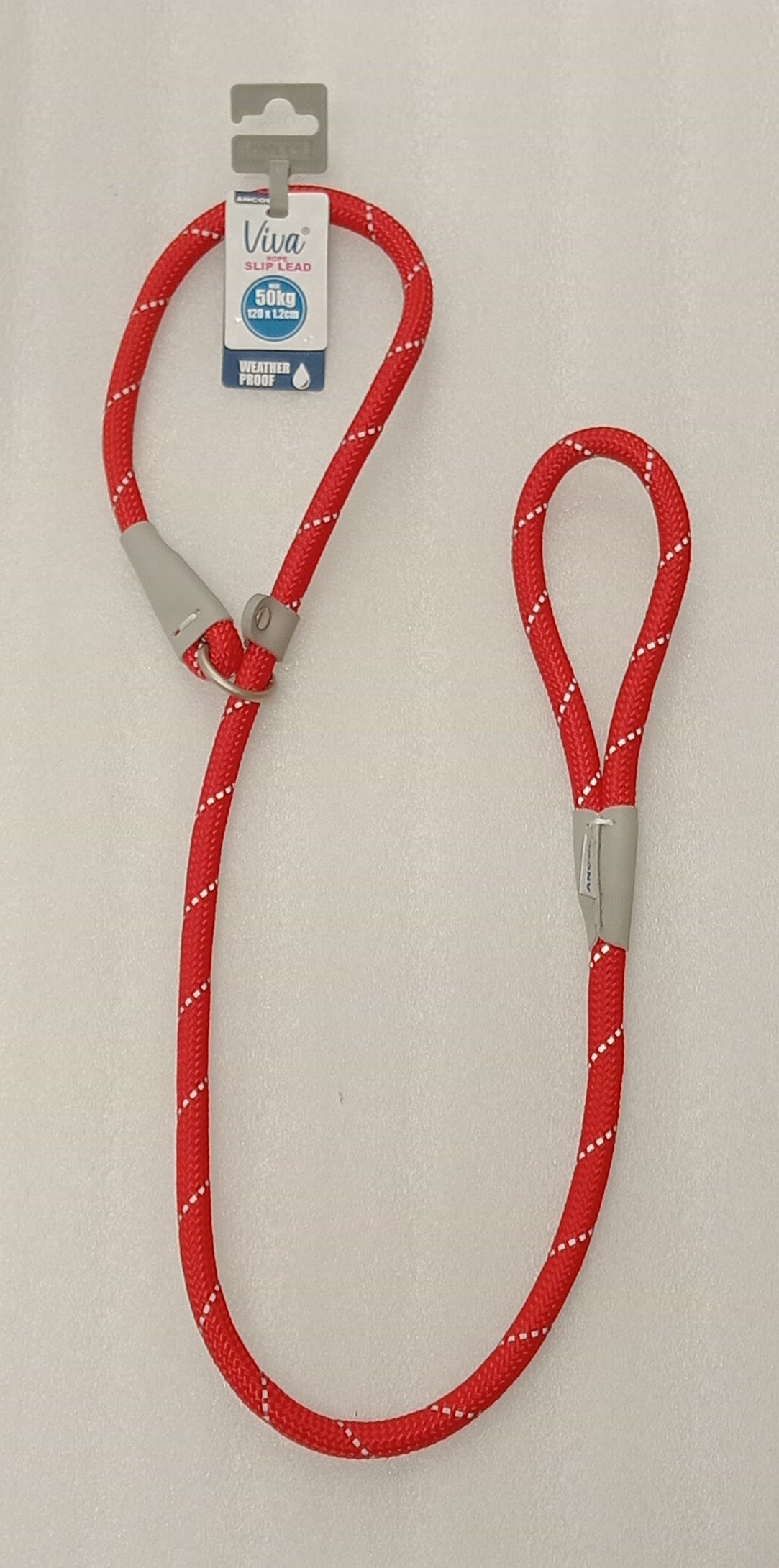 SLIP LEAD ROPE 50KG RED