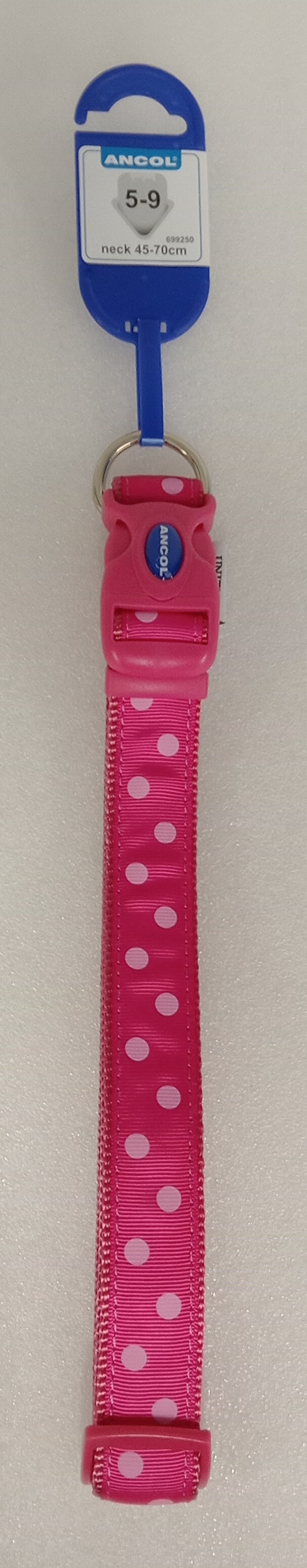 PINK POLKA DOT COLLAR 5-9