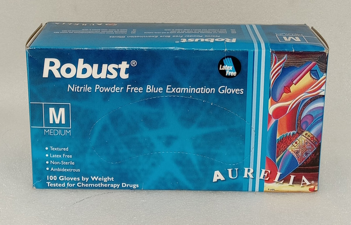 Robust Nitrile Powder Free Gloves M