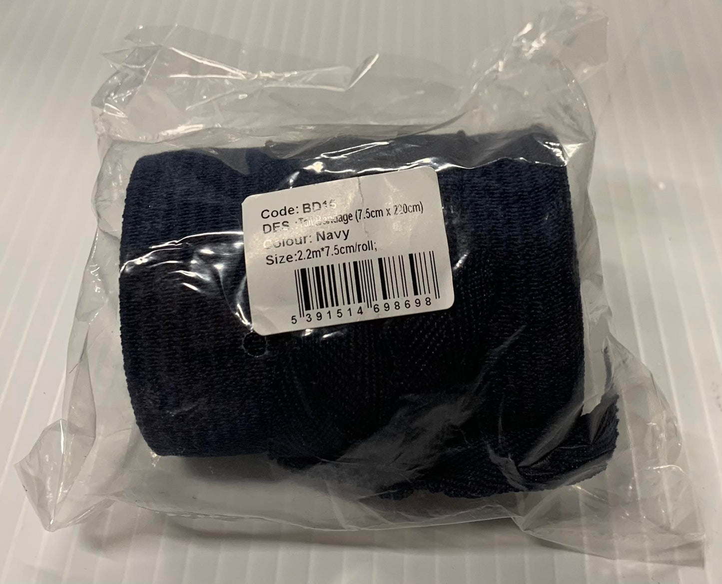 Tail Bandage Navy 7.5cm x 220cm