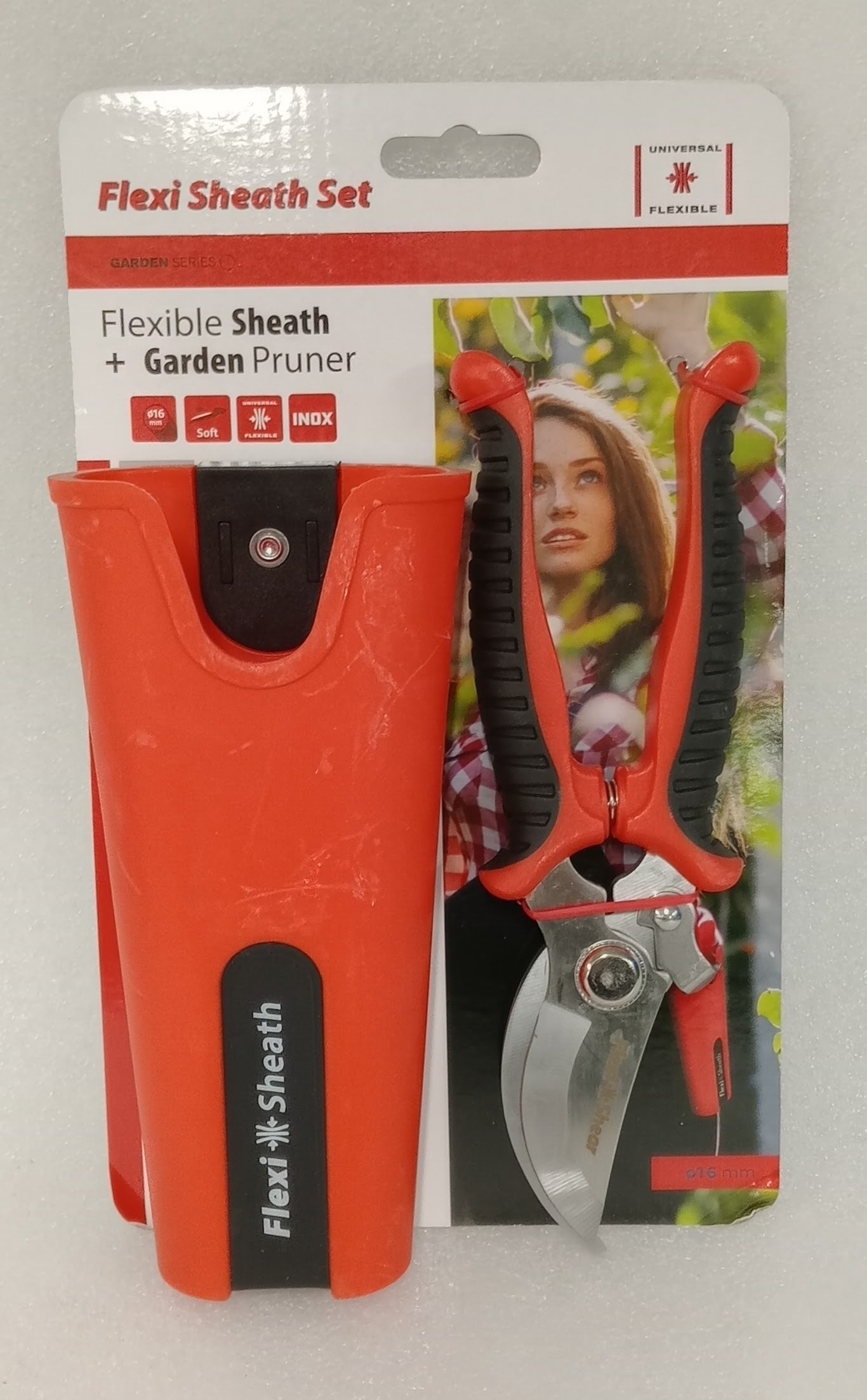 Flexible Sheath And Garden Pruner (Red)