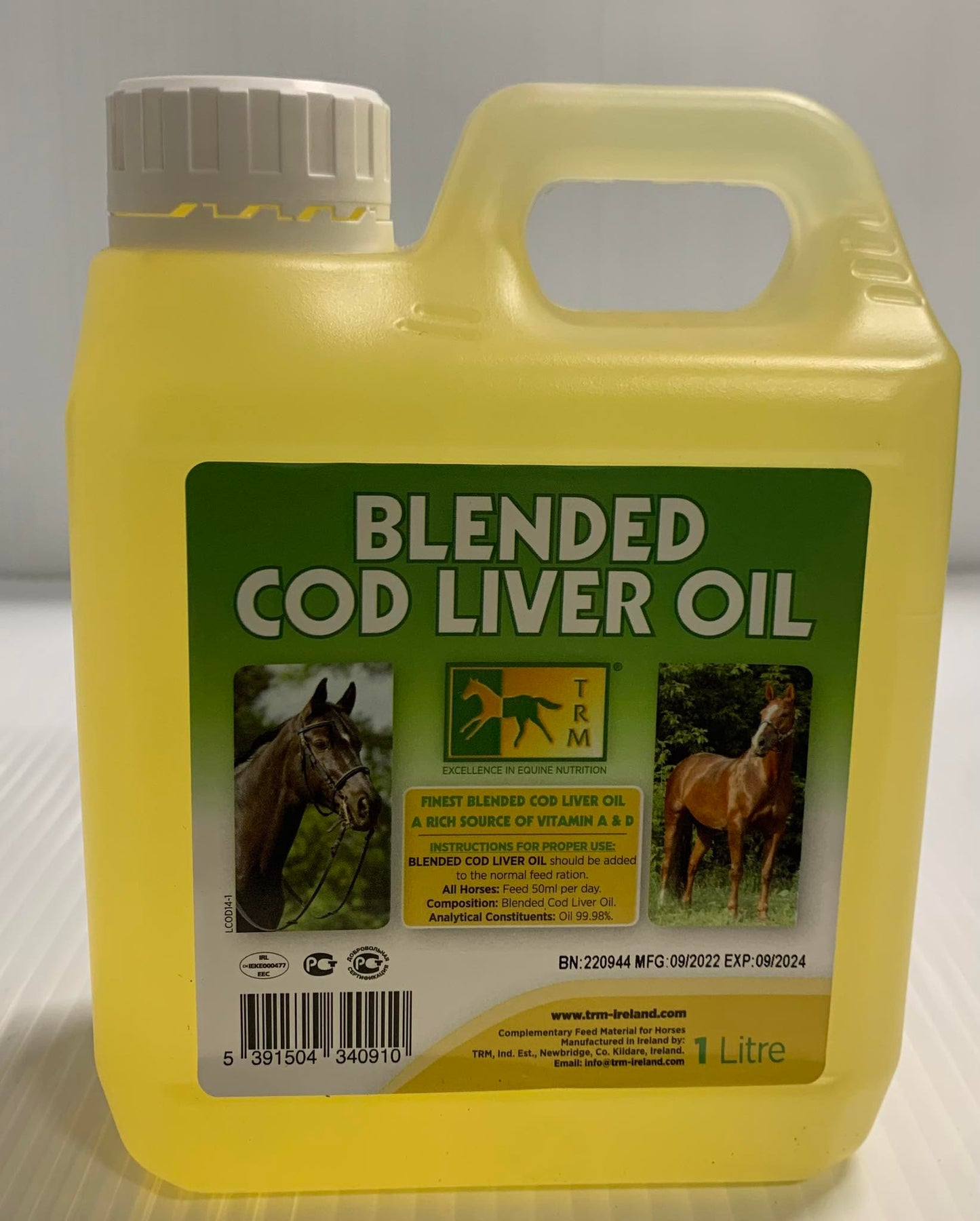 Cod Liver Oil- Blended 1ltr X