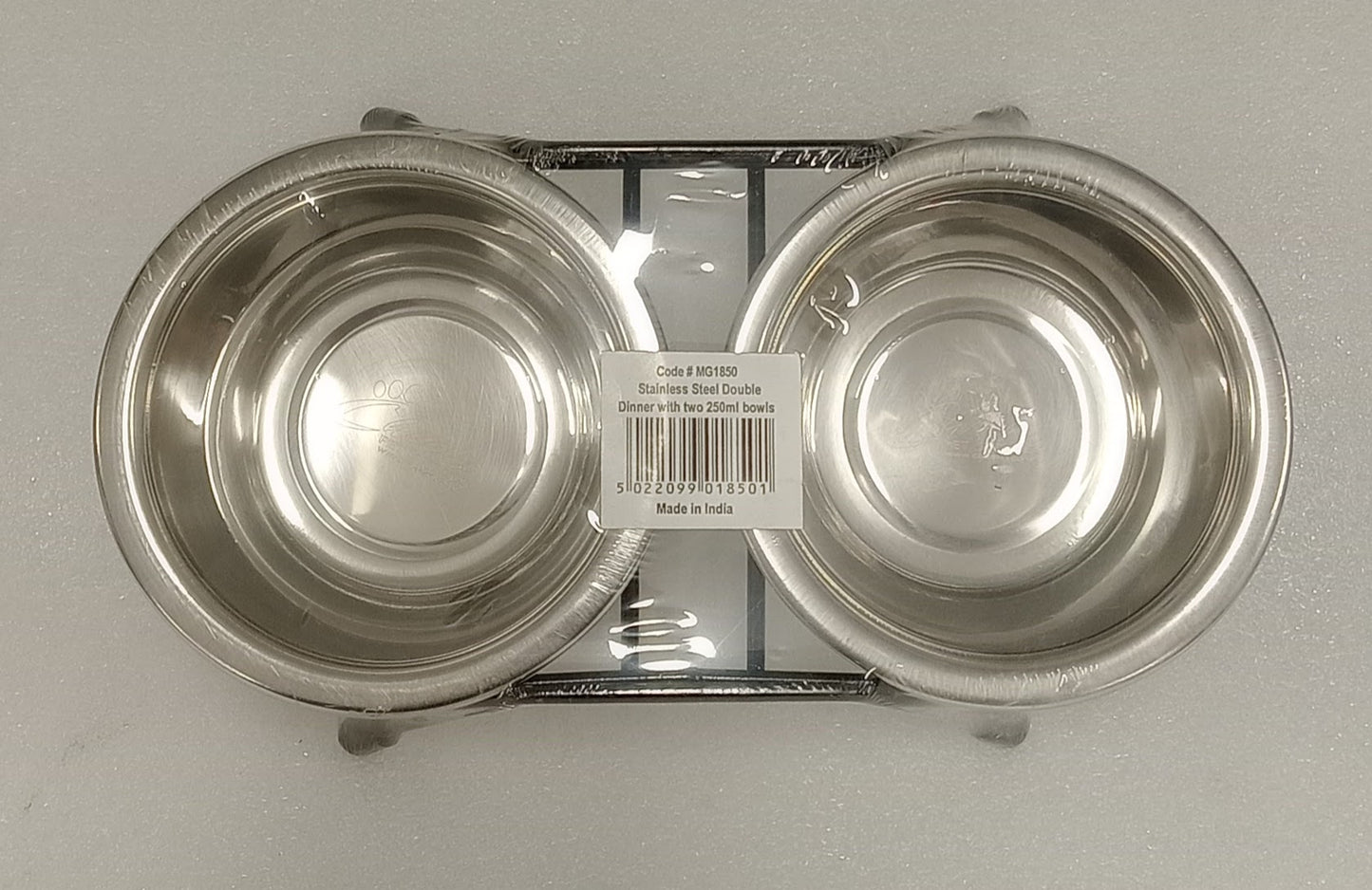 STEEL DOUBLE BOWL 250ML