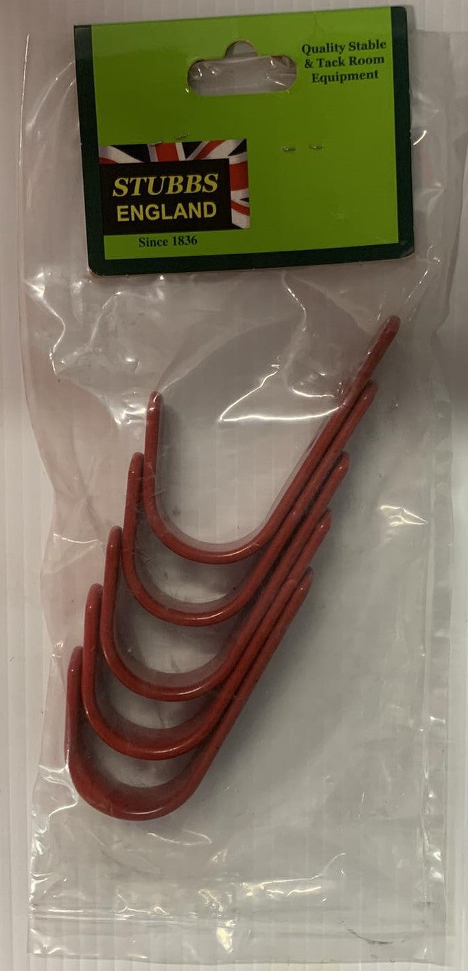 Stubbs England General purpose hooks Red