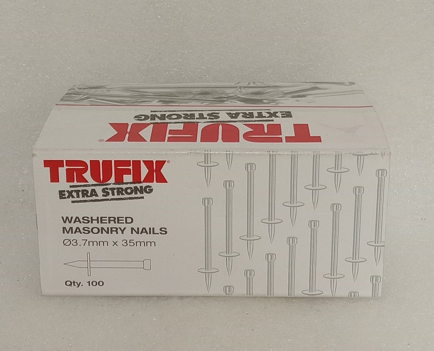 Trufix Washered Masonry Nails 35mm (Box of 100)