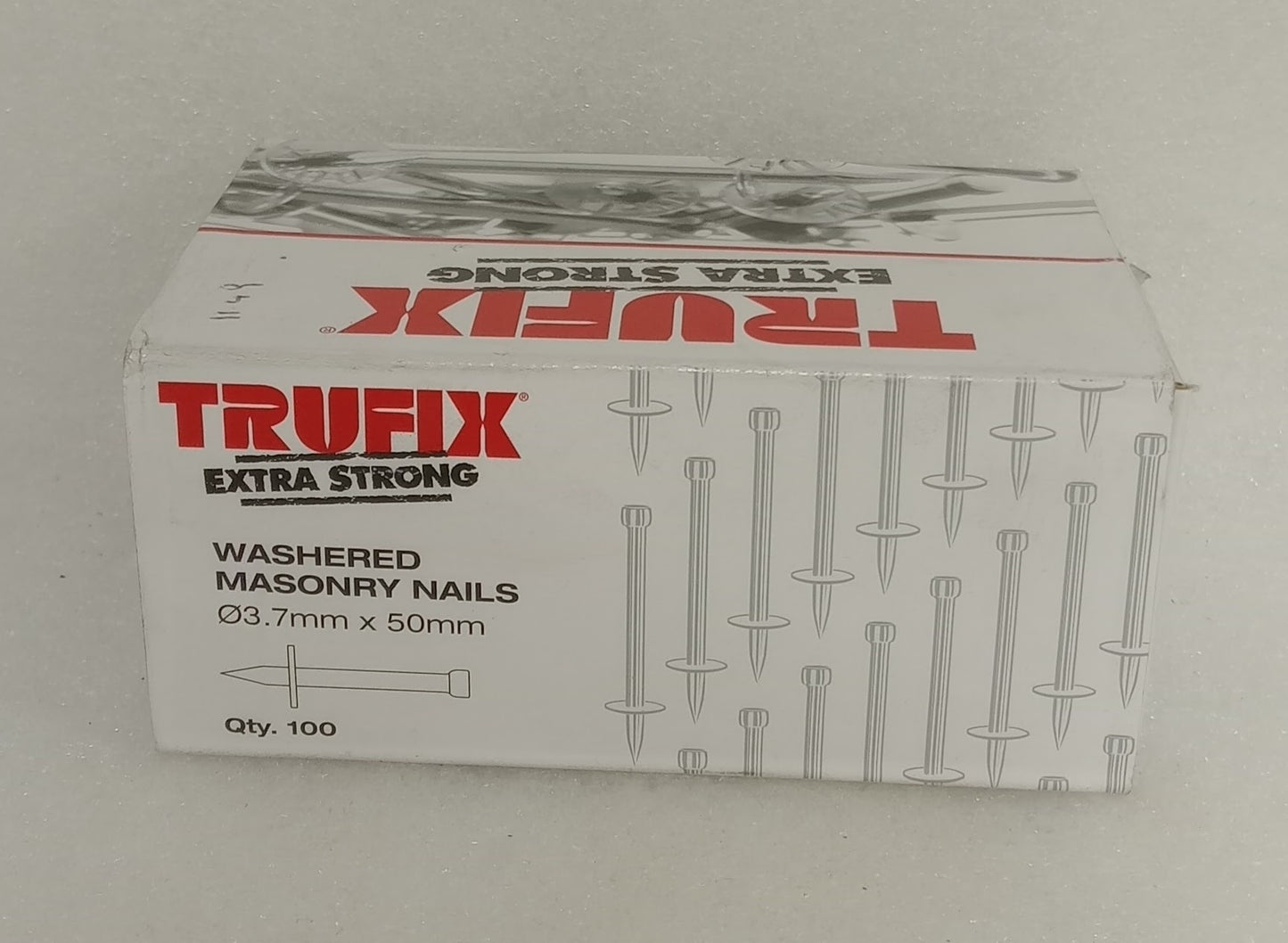Trufix Washered Masonry Nails 50mm (Box of 100)