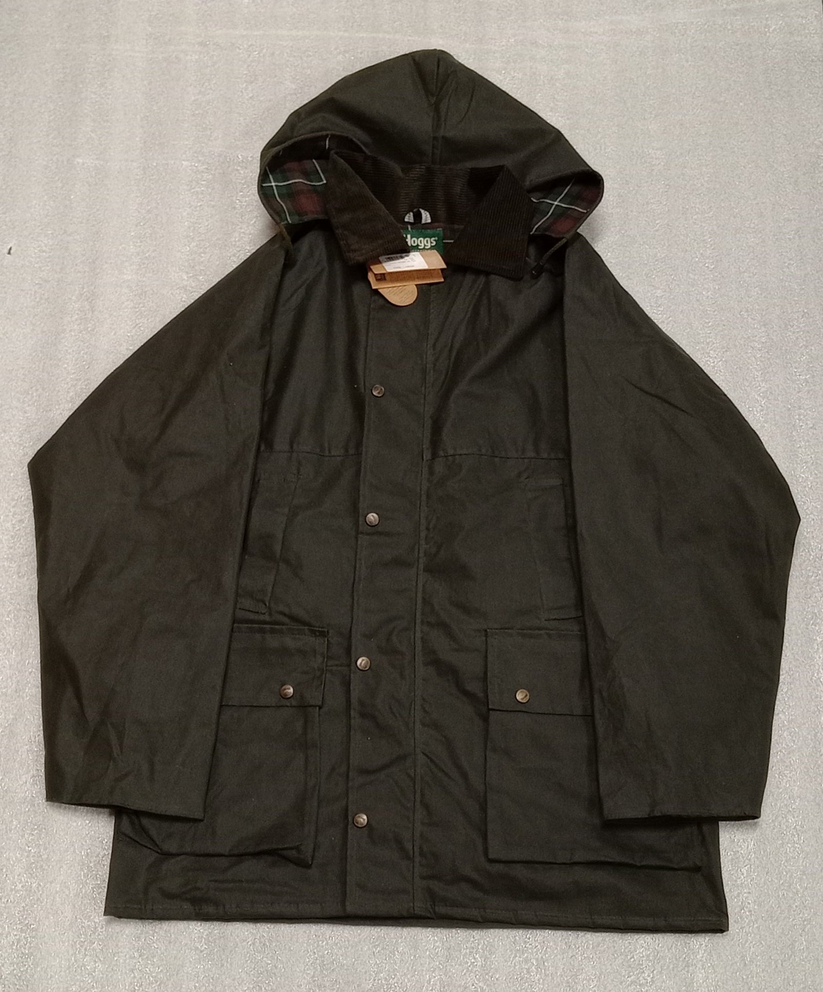 Woodsman Waxed Jacket L (Olive) – Dunnes Equine Farm Shop
