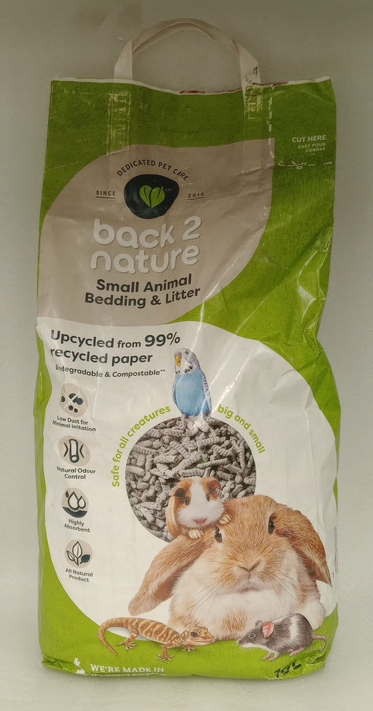 BACK TO NATURE SMALL ANIMAL BEDDING AND LITTER 10L