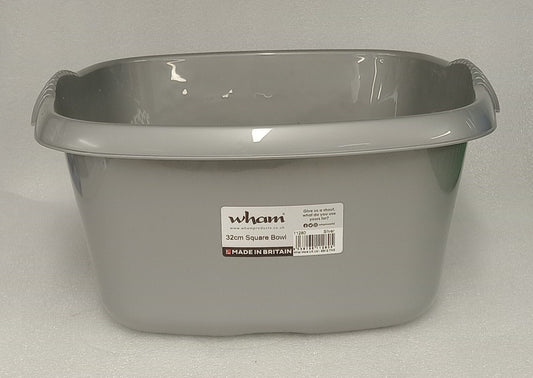 Wham Square Basin 32cm Silver