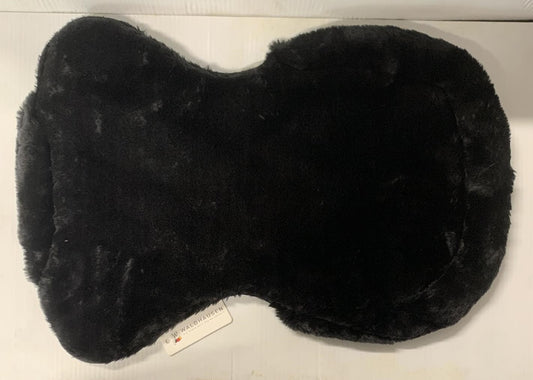 gel pad with syntheic fur black