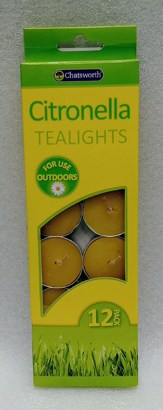 Citronella Tealights 12pk