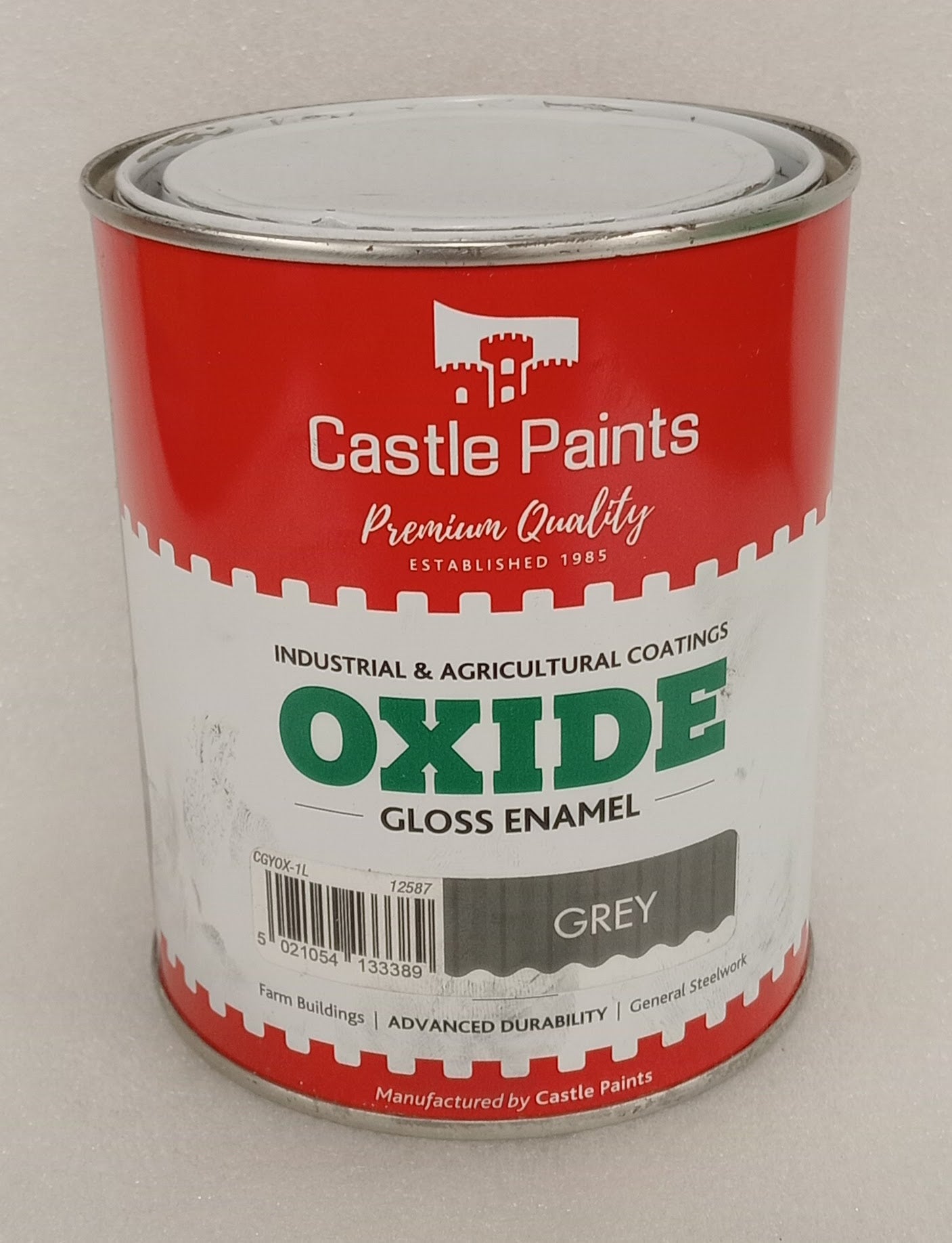 Castle paints Oxide Grey