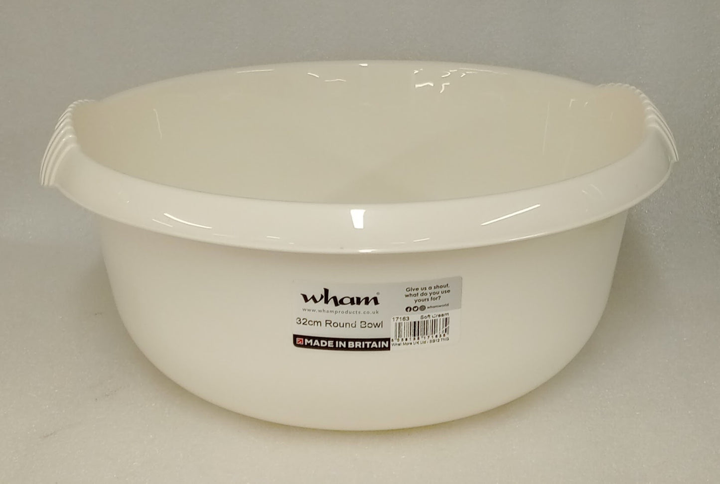 Wham Round Basin 32cm Soft Cream