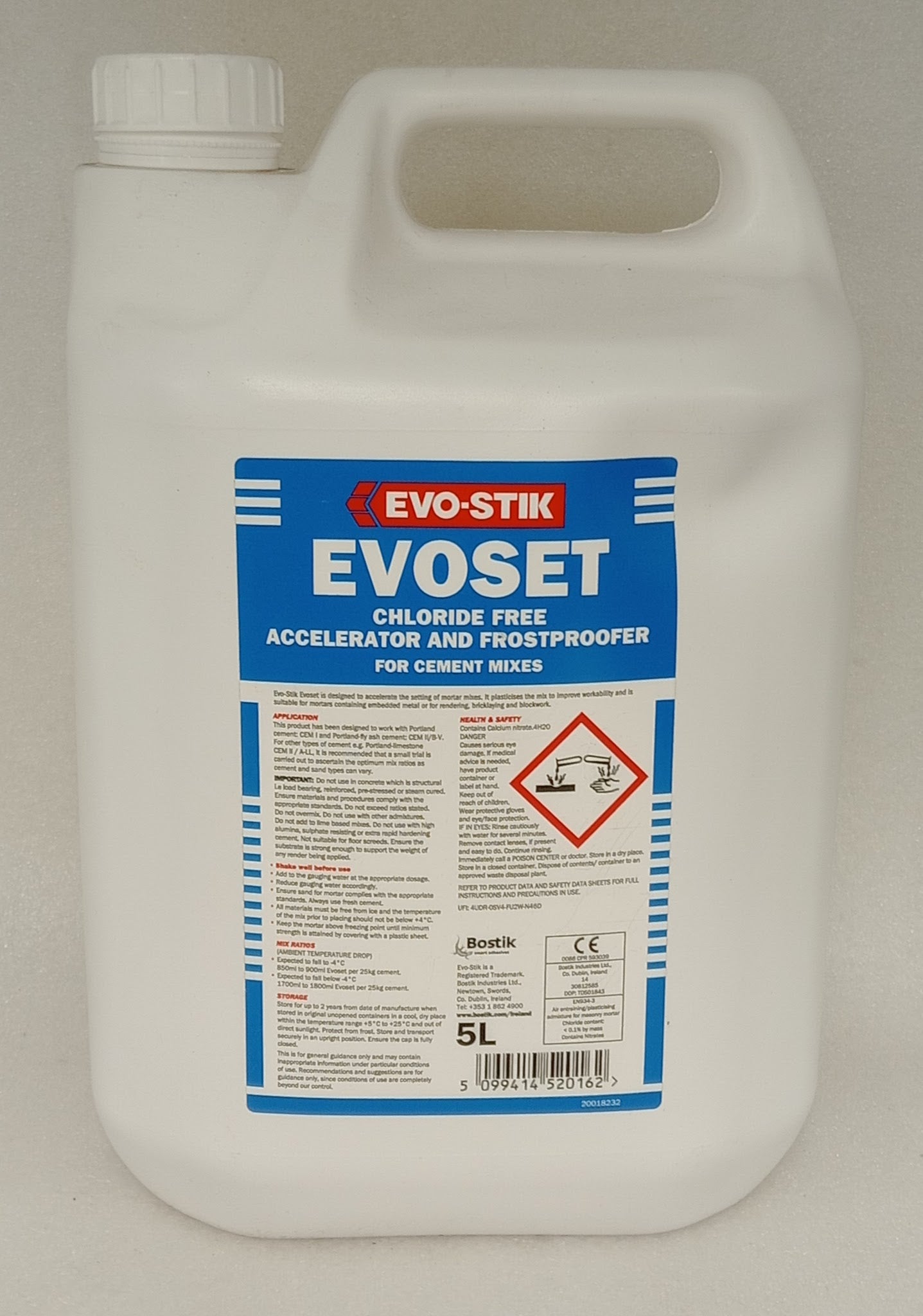 5L EVOSET ANTI-FROST MORTAR PLASTICISER