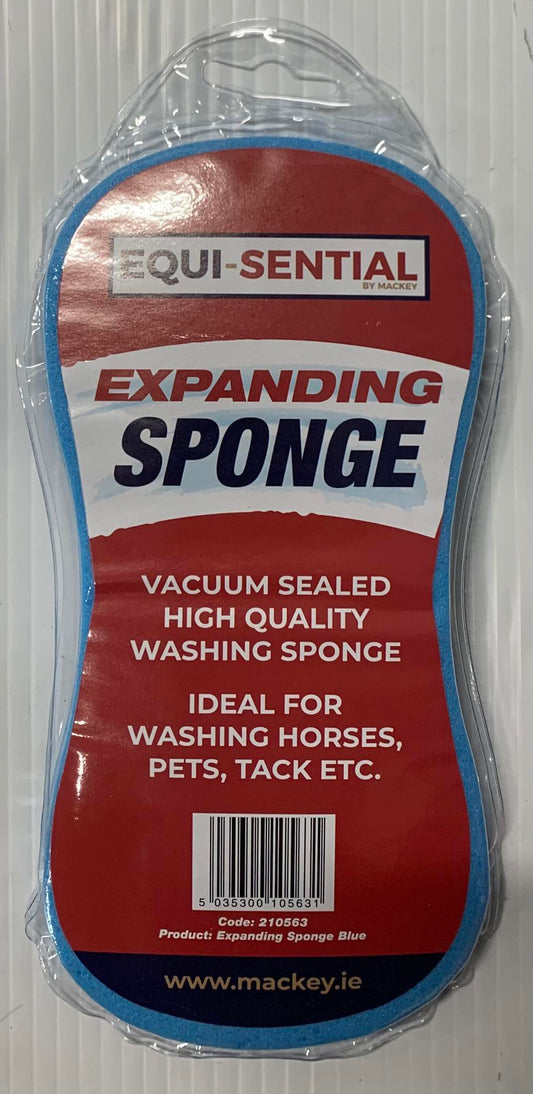 expanding sponge blue