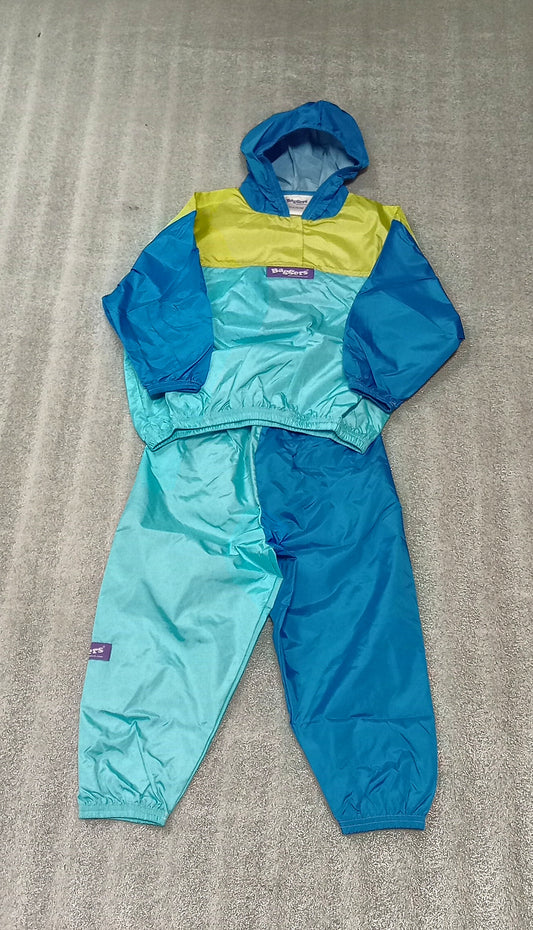 Baggers Kids W/P Suit Blue Size 05-06 Years