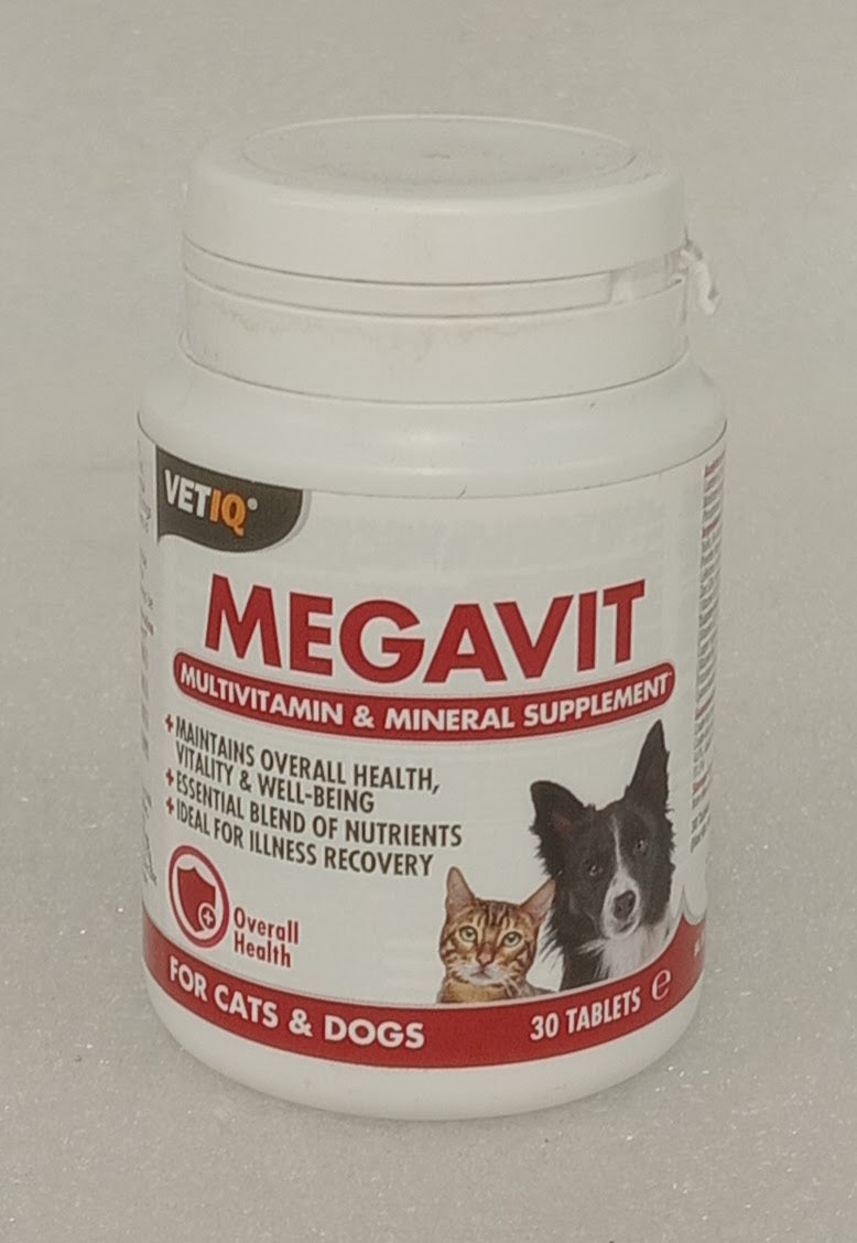 MEGAVIT MULTIVITAMIN & MINERAL SUPPLEMENT FOR CATS & DOGS