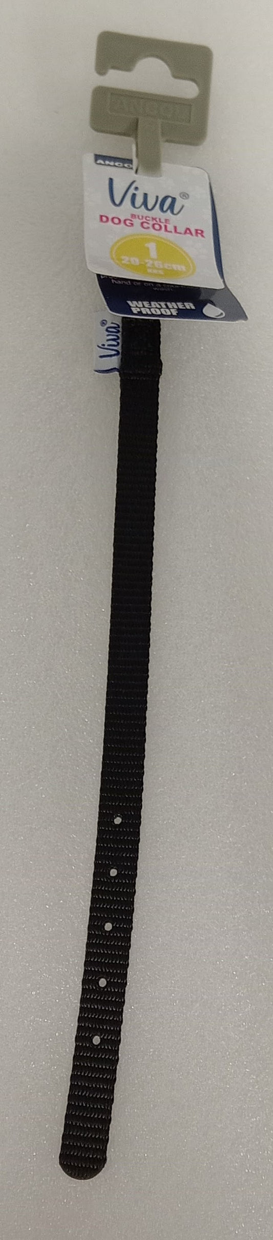 Viva Nylon Collar Black Size 1
