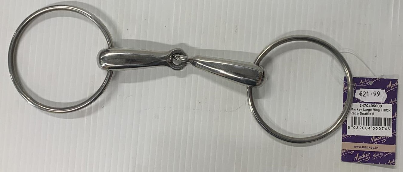 Large Ring Thick Race Snaffle 5