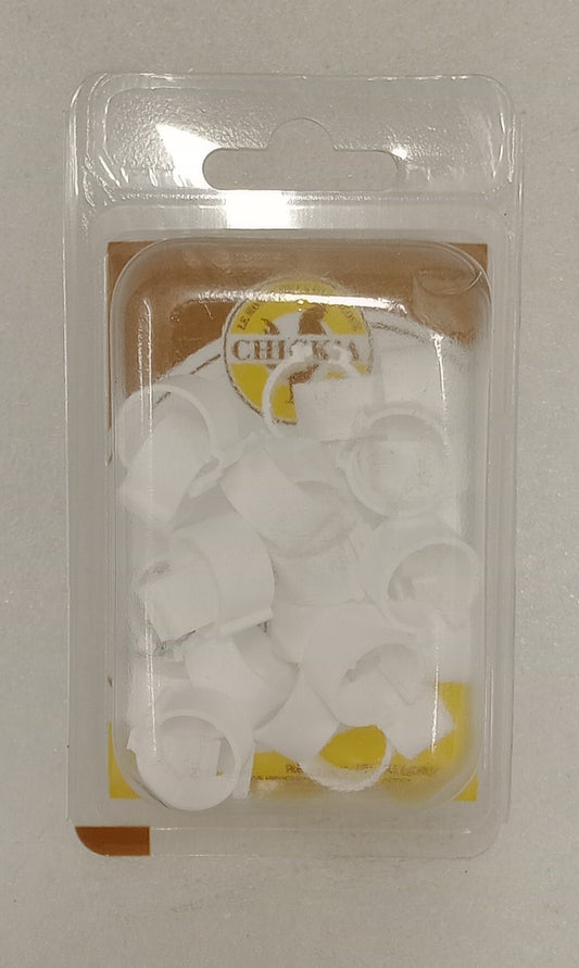 clip leg ring 25s 12mm white