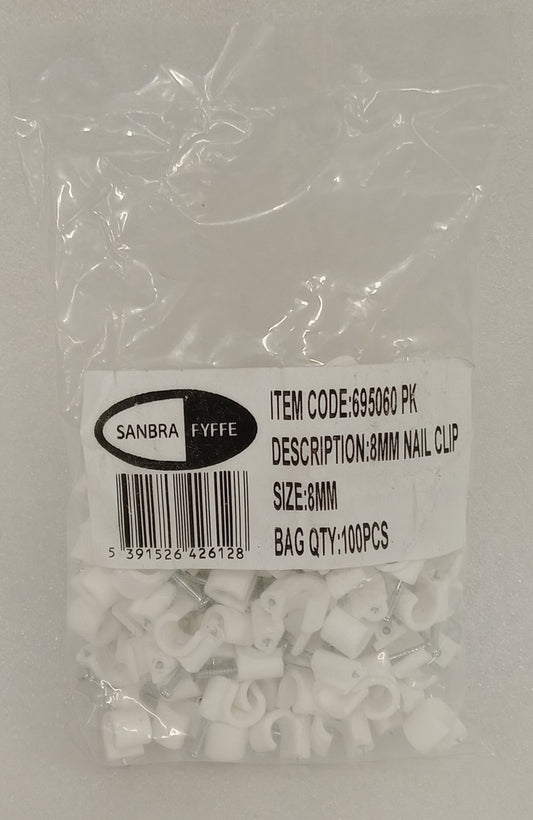 Nail in Clips 8mm 100pk