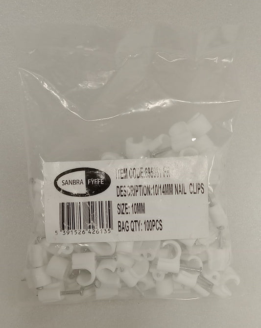 Nail In Clips 10mm 100pk