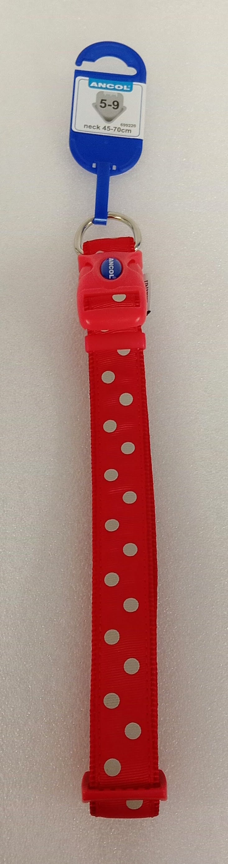 RED POLKA DOT COLLAR 5-9