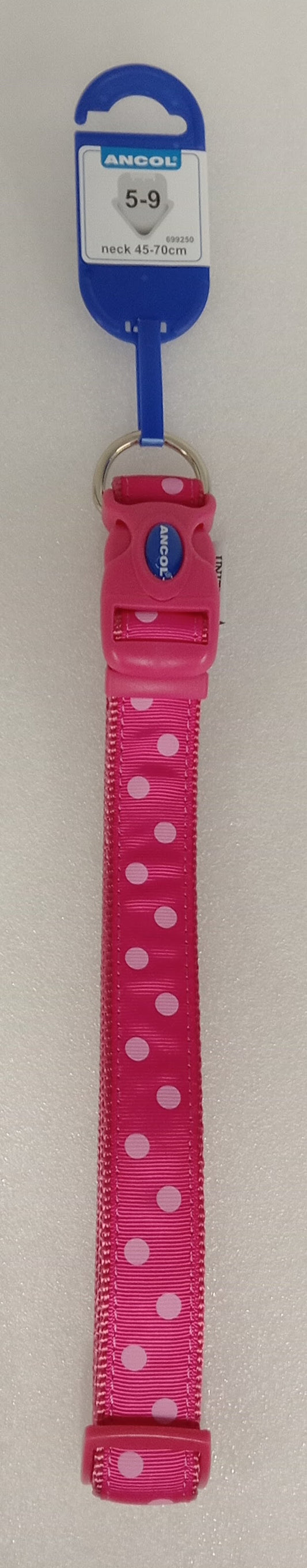 PINK POLKA DOT COLLAR 5-9