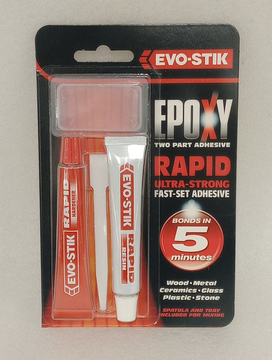 2 TUBE PACK EPOXY RAPID SET