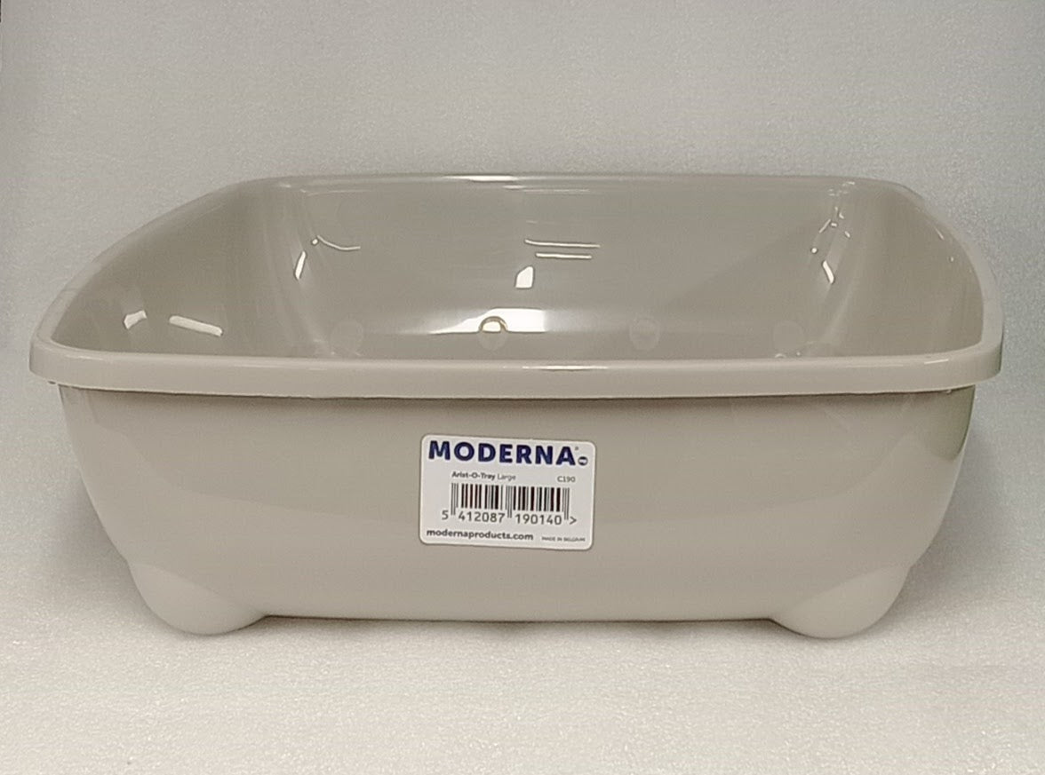 MODERNA CAT LITTER TRAY LARGE 50CM GREY