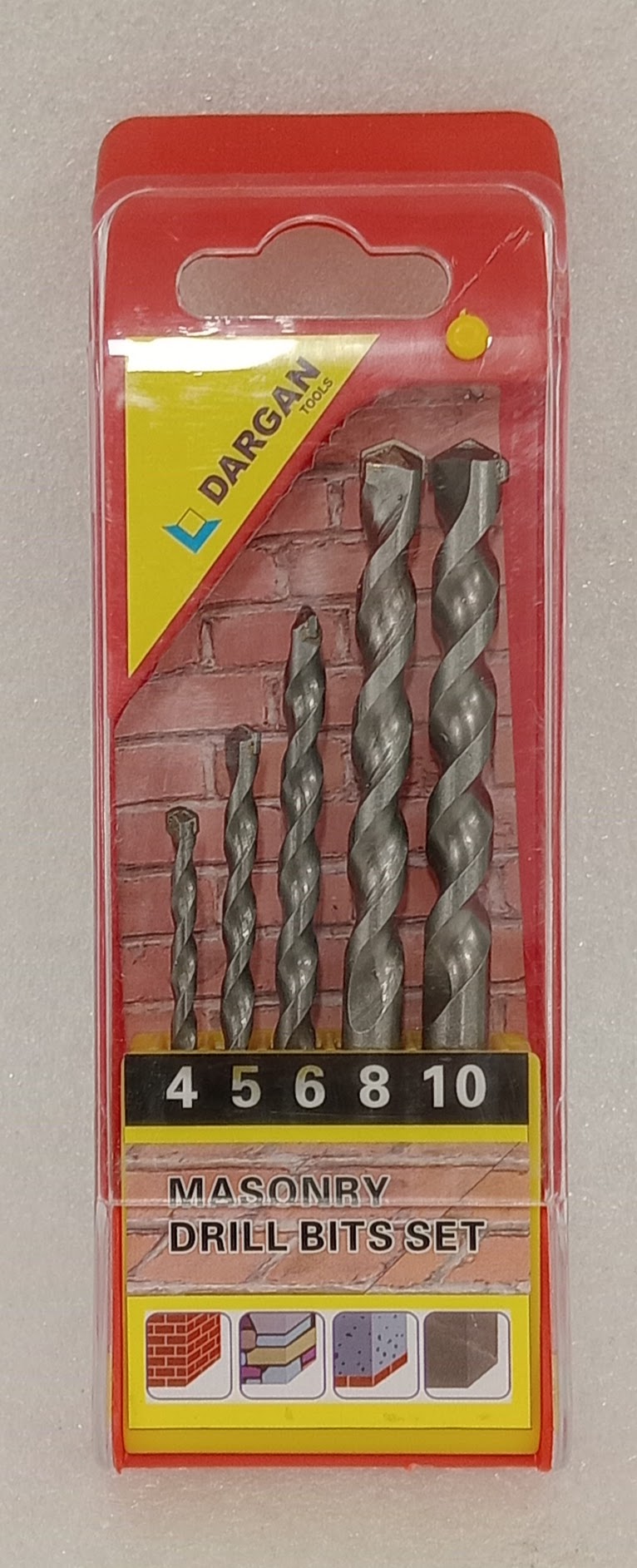 Drill Bit Set 5 Pc Masonry