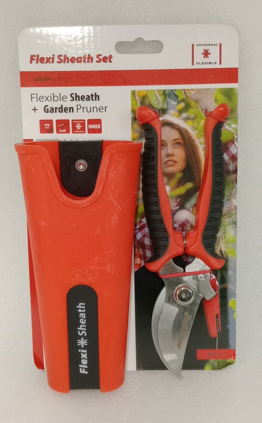 Flexible Sheath And Garden Pruner (Red)