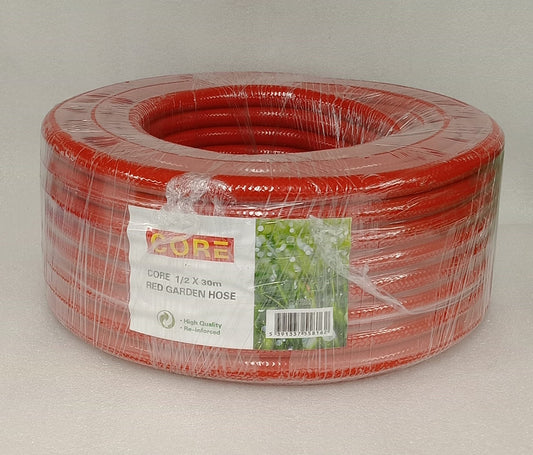 Core Red Garden Hose 1/2in x 30m