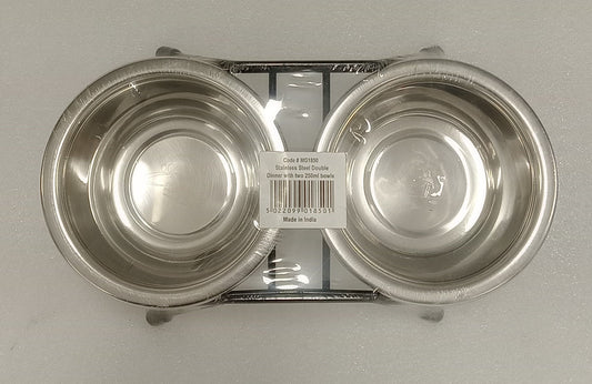 STEEL DOUBLE BOWL 250ML