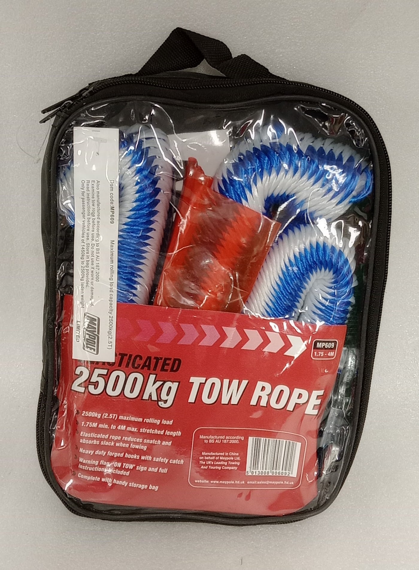 No. 609 1.75mx4m - 2500kg Tow Rope Elasticated