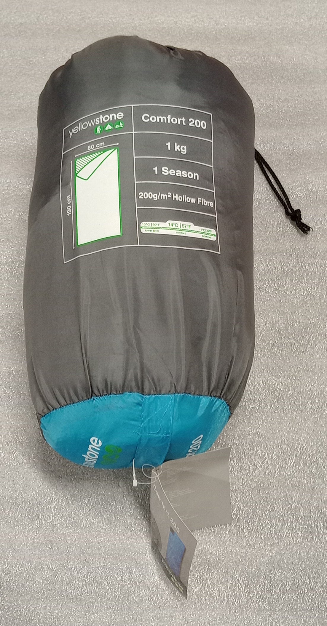 Yellowstone Comfort 200 1KG Sleeping Bag