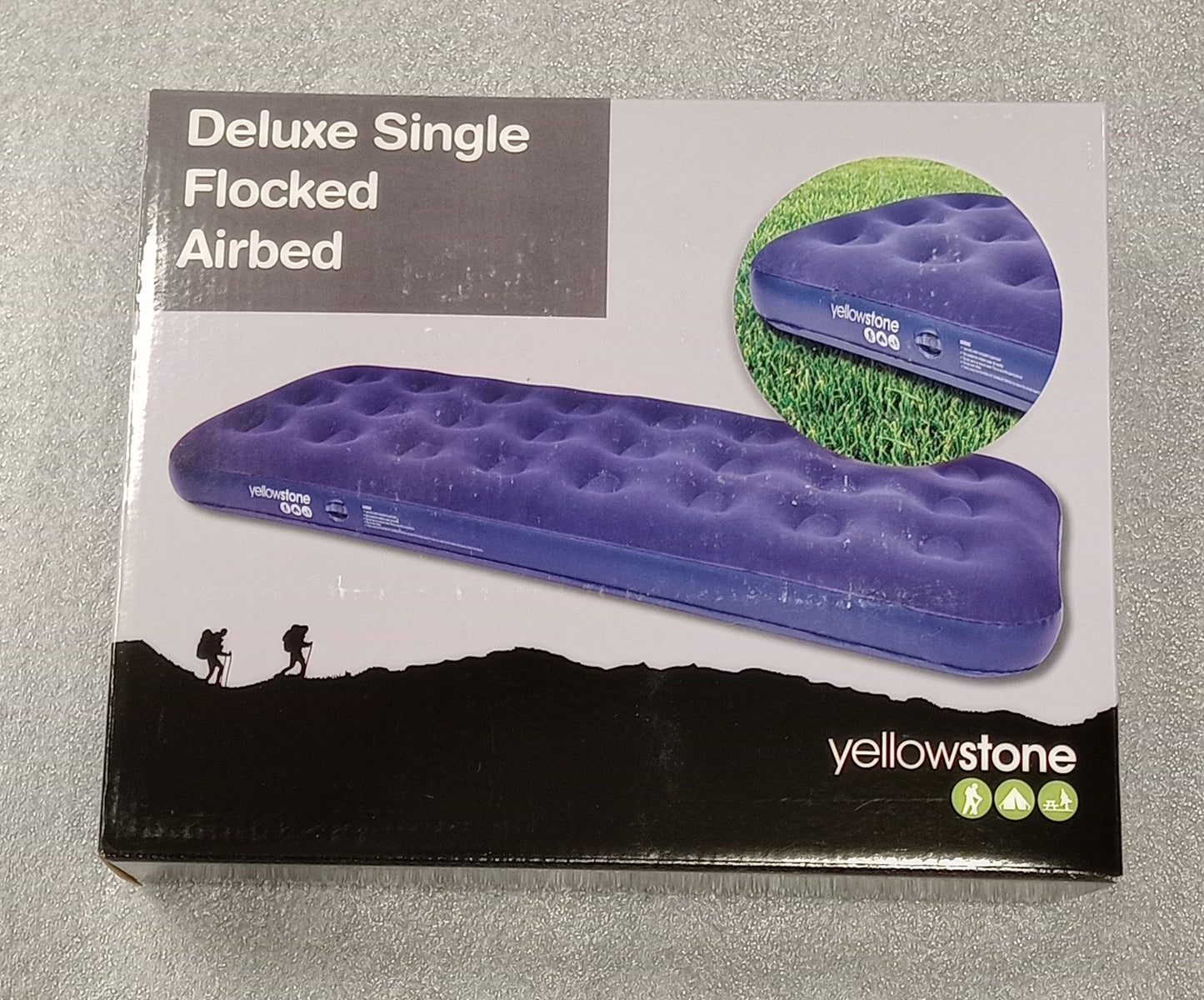 Deluxe Single Flocked Airbed Double