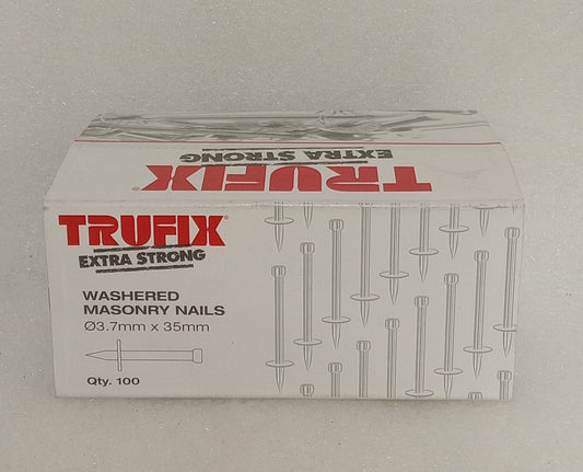 Trufix Washered Masonry Nails 35mm (Box of 100)