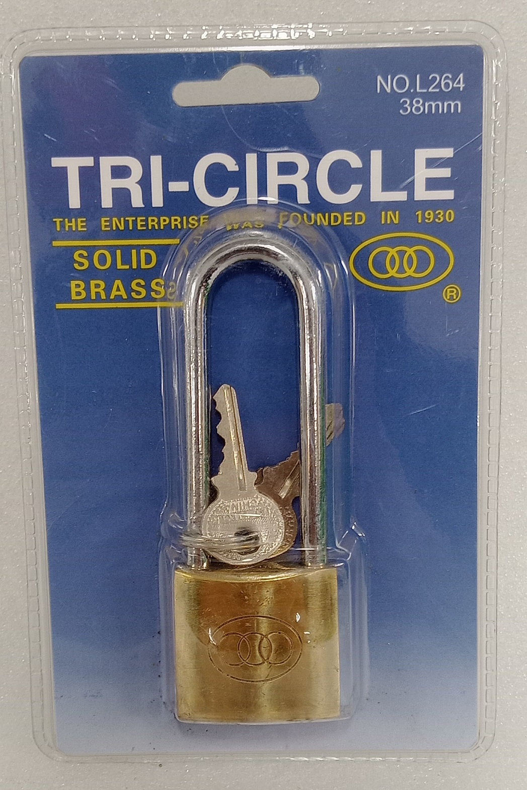 TRI CIRCLE PADLOCK L264 38MM