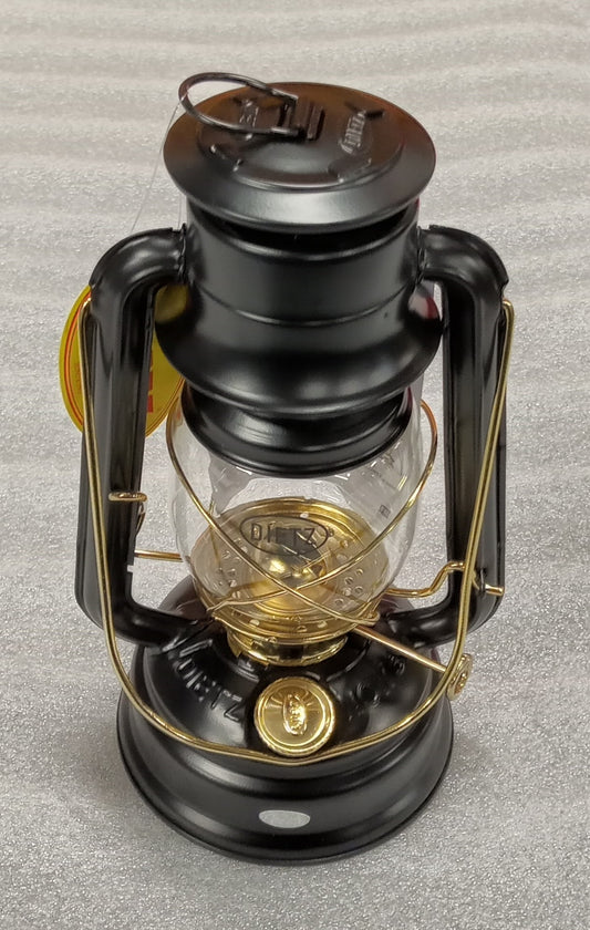 Hurricane Lamp (Black/Gold)