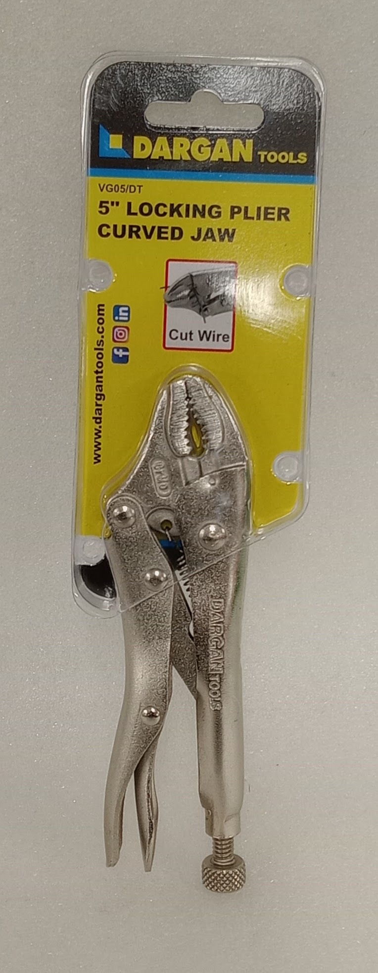 DARGAN 5"LOCKING PLIER CURVE JAW