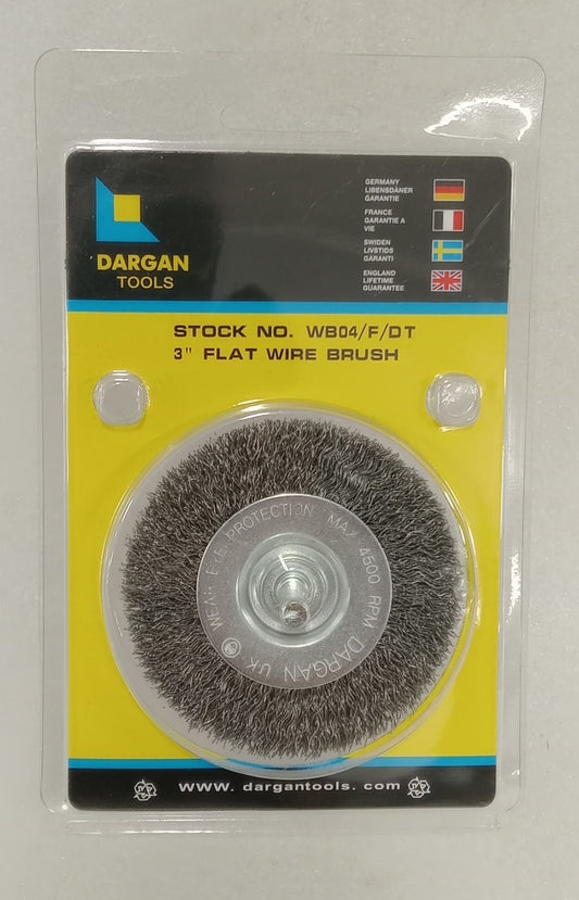 3" Flat Wire Brush Drill